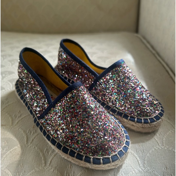 NWOT Alpargatus espadrilles. Size 26 /9,5 Camping Lovely/ Multicolor sparkles - Picture 6 of 9
